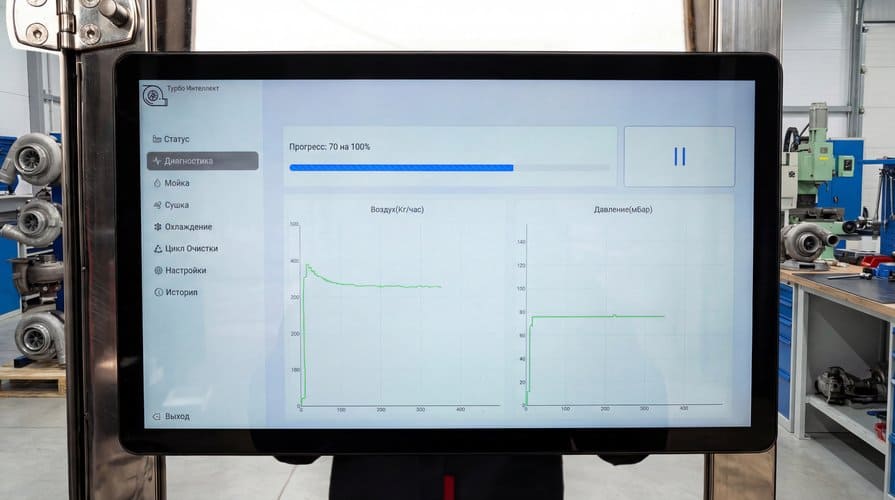 Фиксация показателей сажевого фильтра до и после услуги